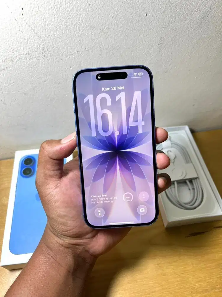 iPhone 16 256GB inter Ultramarine All Operator Fullset Mulus