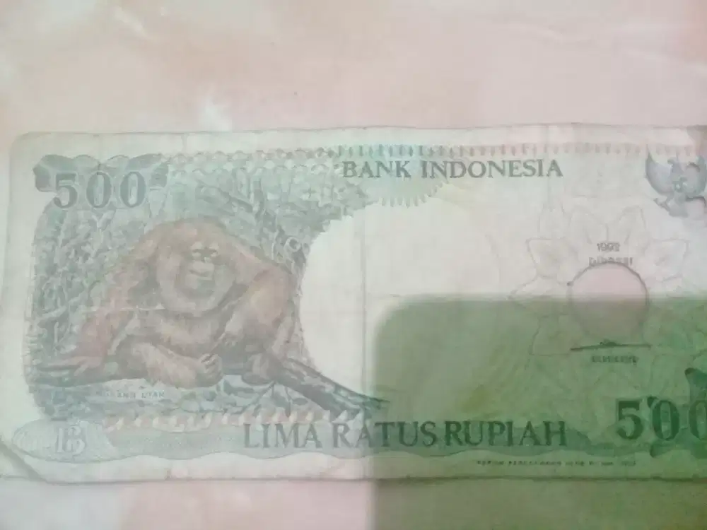 Uang kuno gambar orang hutan tahun 1992