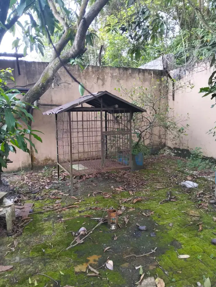 Kandang hewan (mis: anjing)
