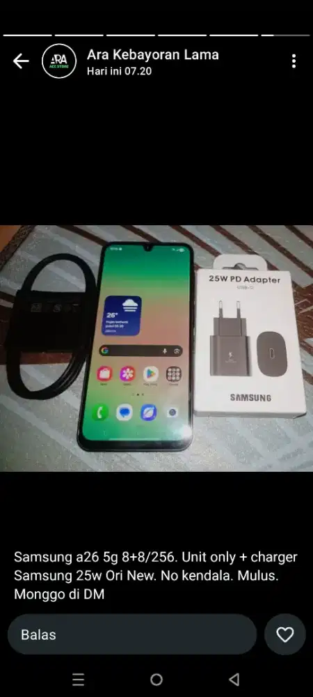 Hp samsung. A26