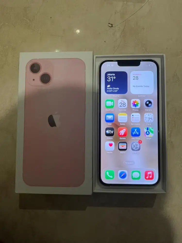 Iphone 13 128 pink resmi beacukai