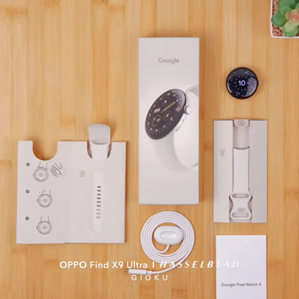 Google Pixel Watch 4 45mm like new garansi aktif, fullset original