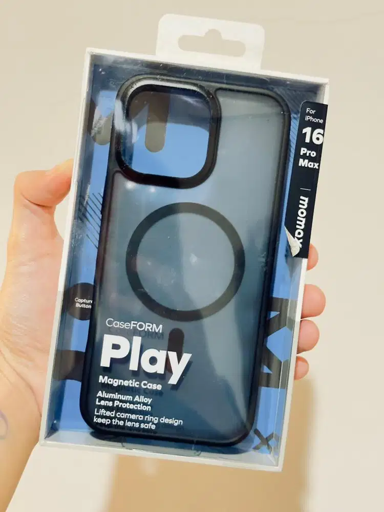 Case iPhone 16 Pro Max Momax Play MagSafe Hybrid Clear Magnetic