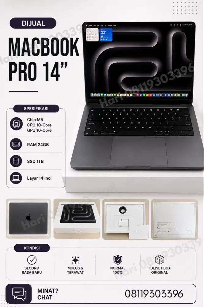 Dijual MacBook Pro M5 14”