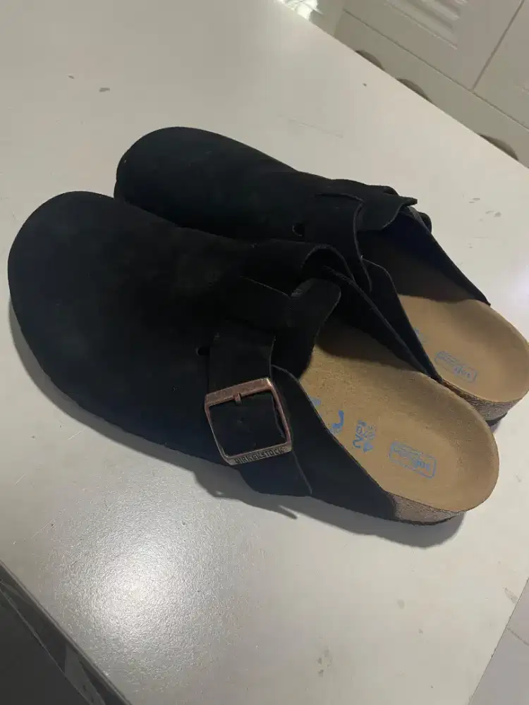Dijual Birkenstock Boston 1:1 Hitam uk 45