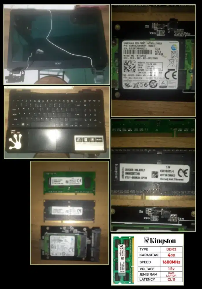 Spare Part Laptop Acer E5-551G