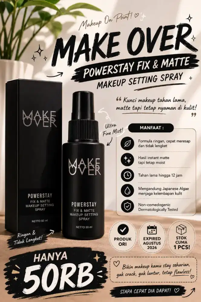 SETTING SPRAY POWER STAY FIX & MATTE