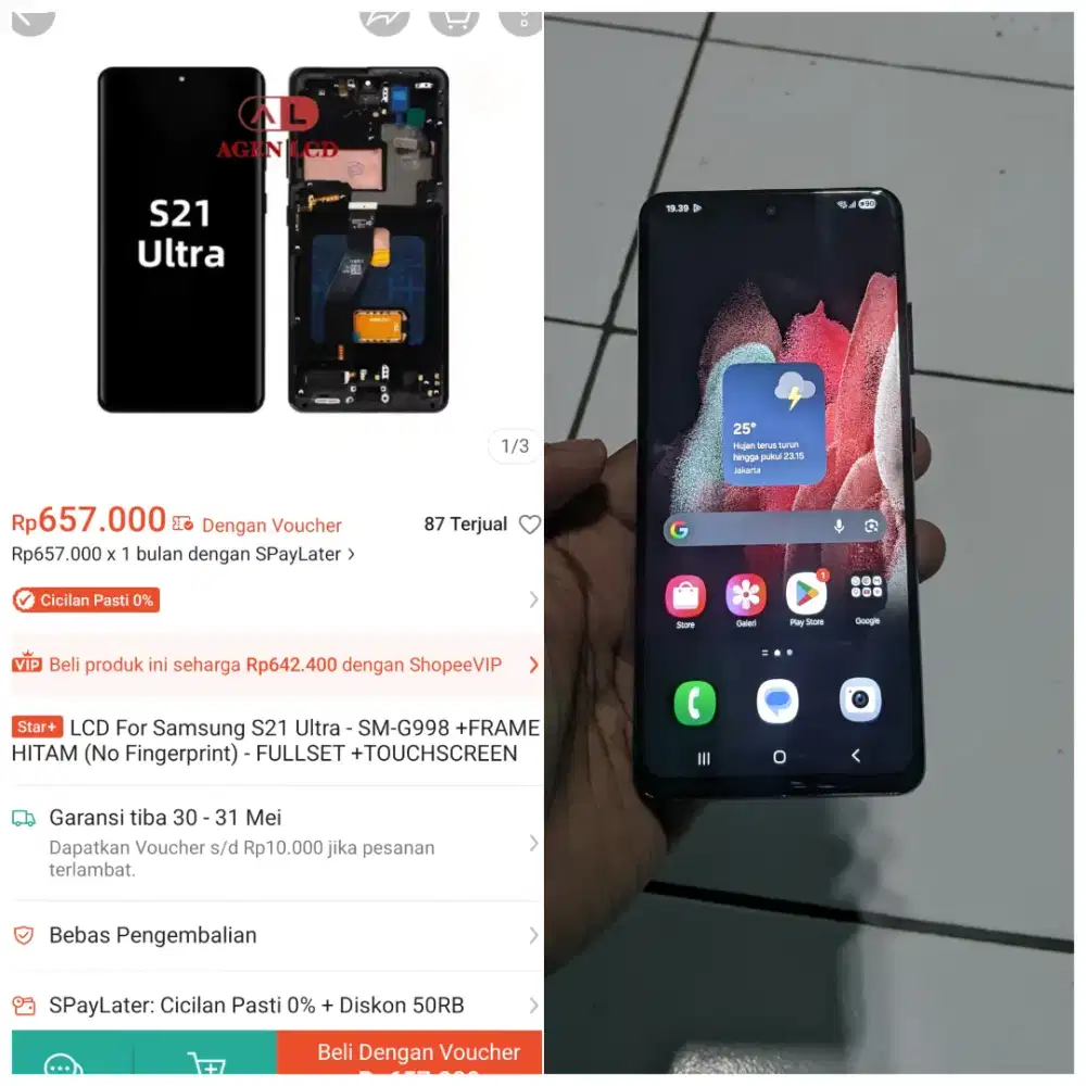 Lcd samsung s21 ultra 5G