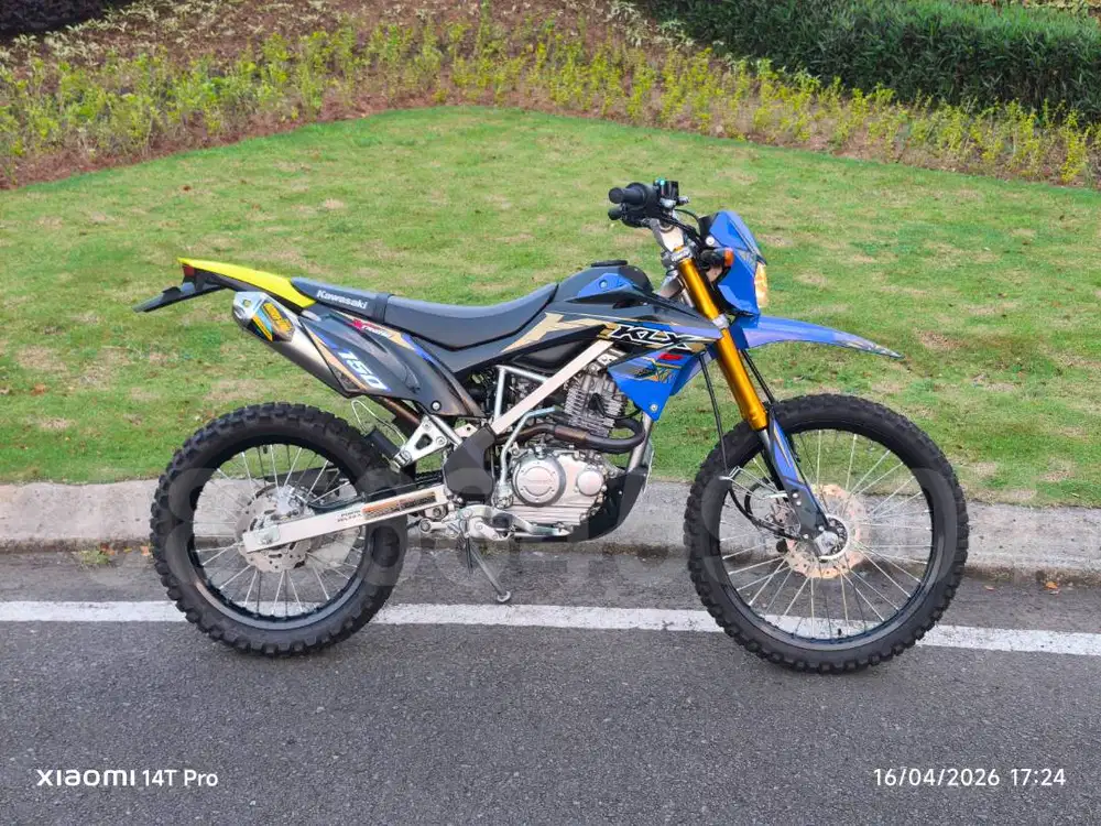 KLX 150 Tahun 2022 Low KM Biru Langka