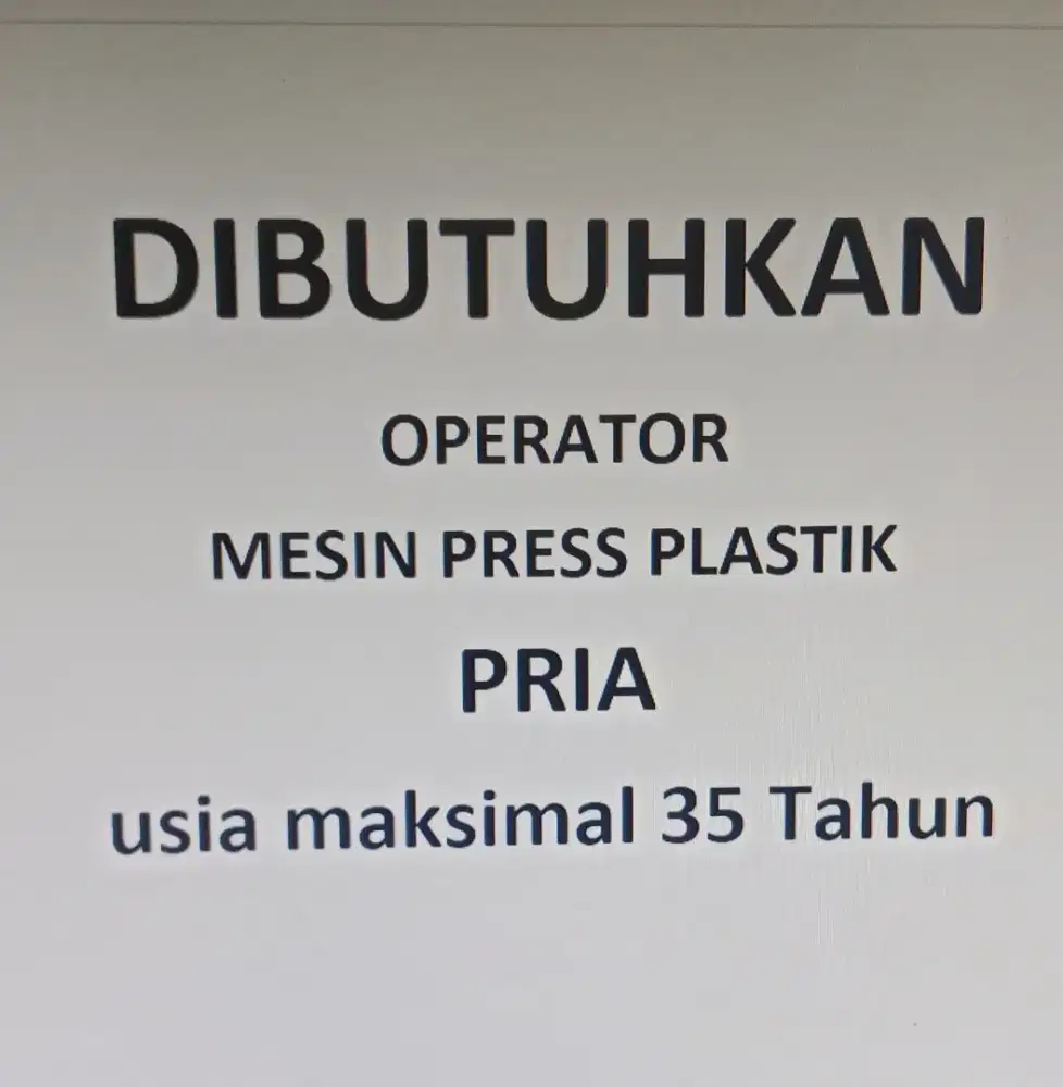 Operator produksi