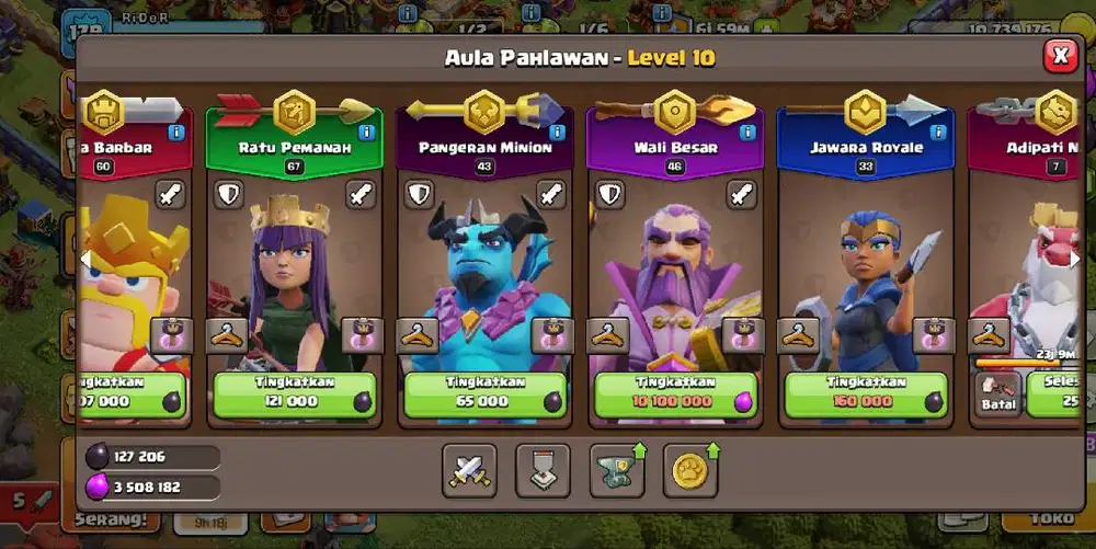 Jual 2 Akun COC TH.17