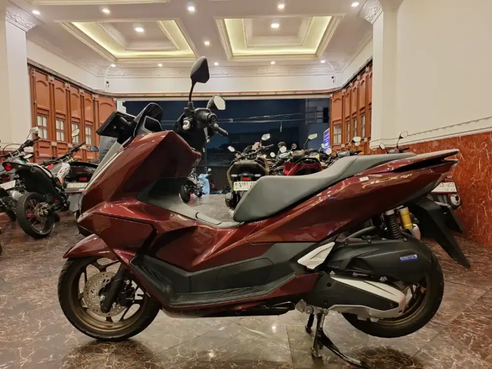 Hub ima Dp Promo PCX ROADSYNC Burgundi 2025 KM LOW Cash Credit Garansi