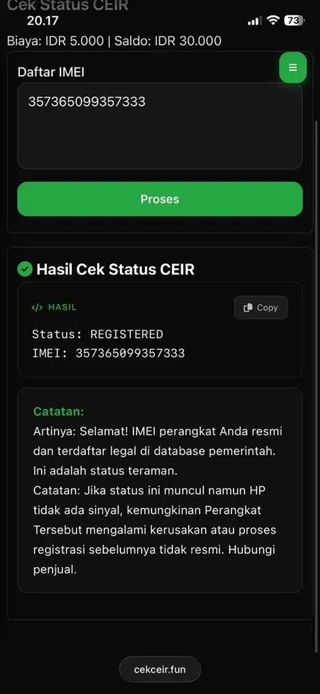 Iphone XR 64GB Kemenperin