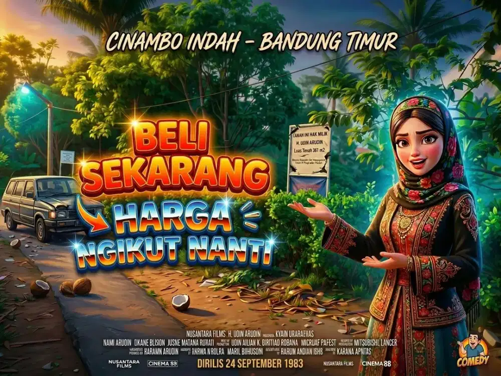 DIJUAL TANAH DI CINAMBO, ANTAPANI, ARCAMANIK, BANDUNG TIMUR.