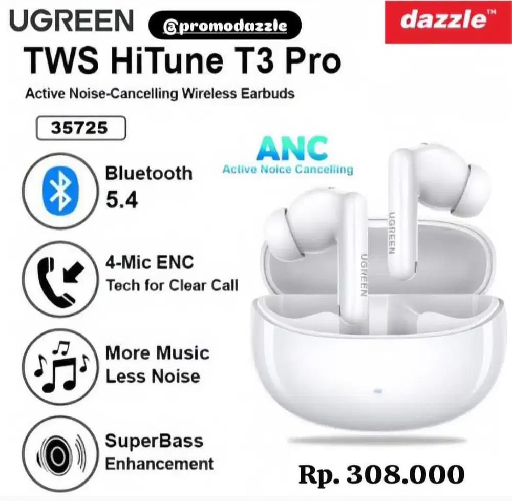 TWS UGREEN HITUNE T3 PRO