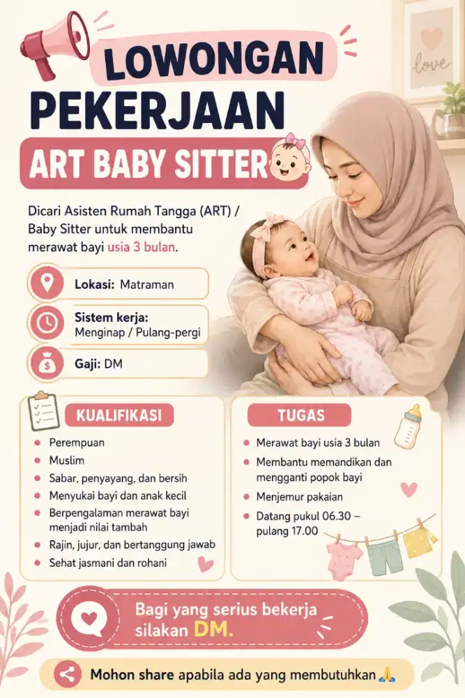 Lowongan Asisten Rumah Tangga