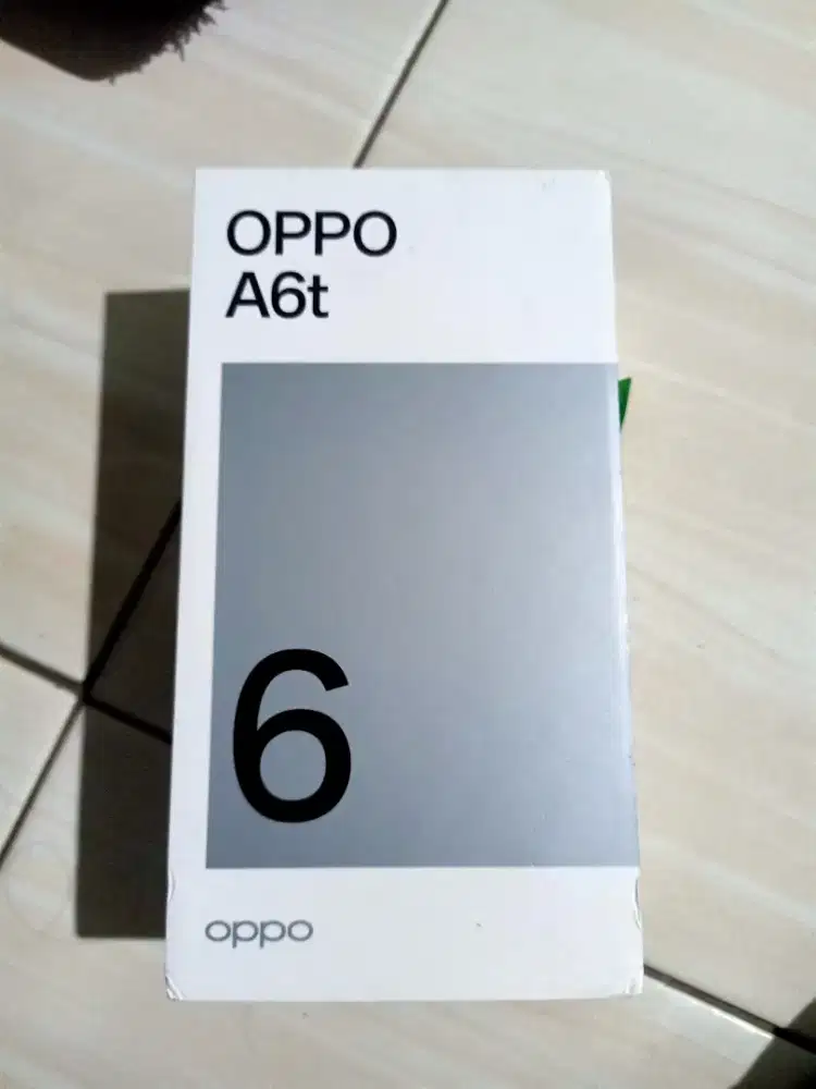 Oppo A6t 6/128 fullset second baru seminggu