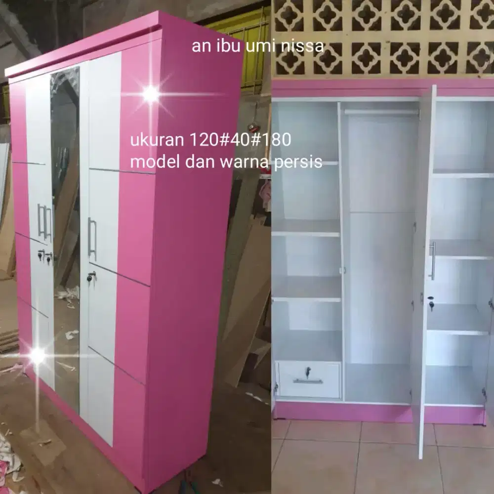 Lemari pakaian 3 pintu