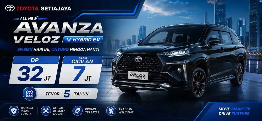 PROMO CICILAN 7JT TOYOTA AVANZA VELOZ V HYBRID EV
