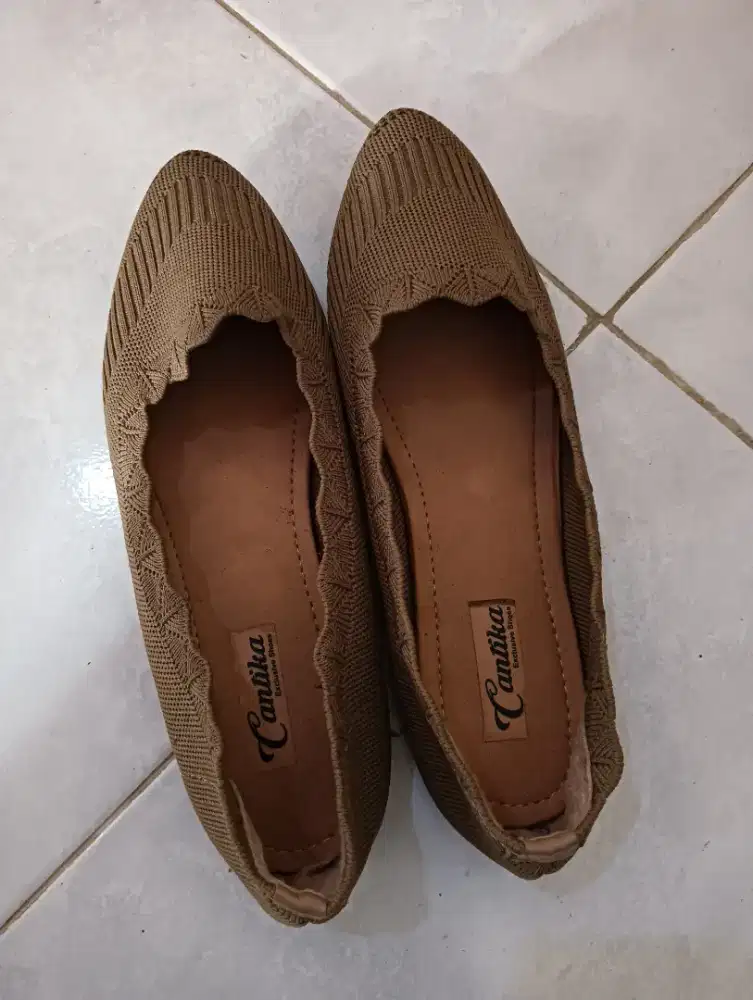 flatshoes wanita rajut