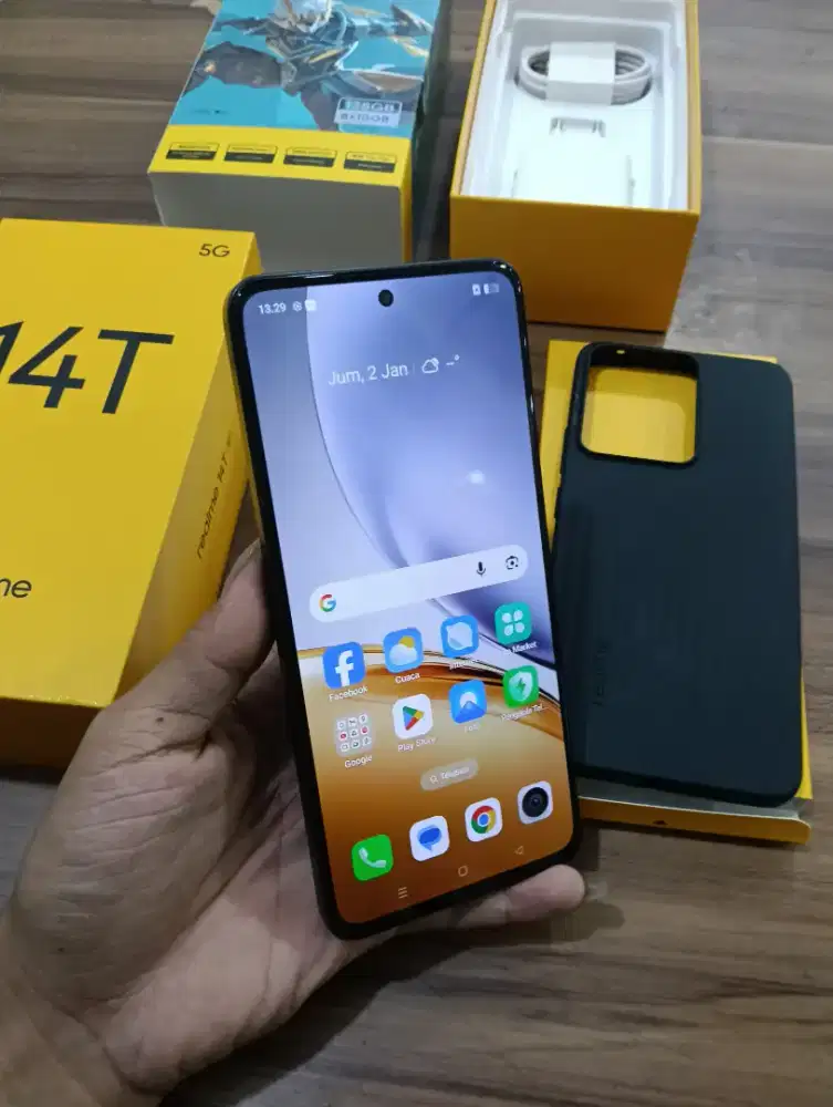 Realme 14T 5G 8/128 seken murah dan lengkap