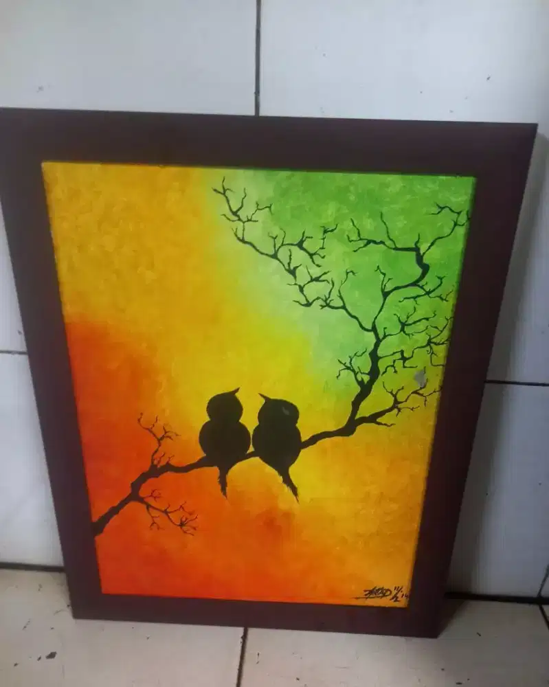 Lukisan burung mewah