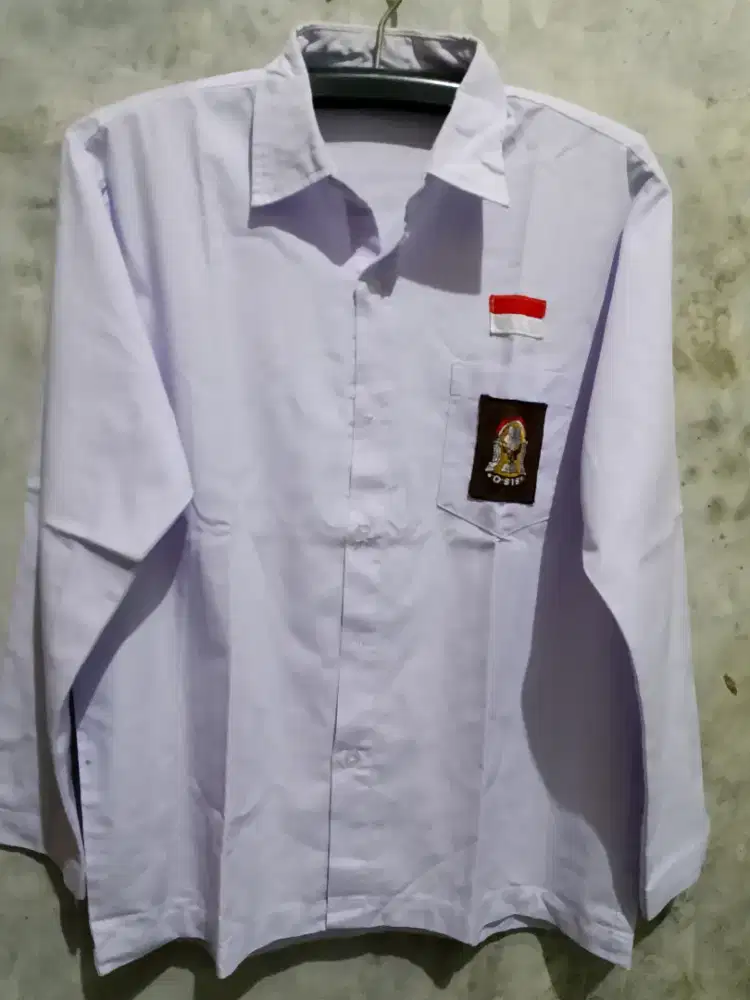 baju sekolah SMA tangan panjang