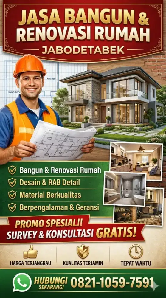 Jasa kontraktor bangunan eksterior dan interior