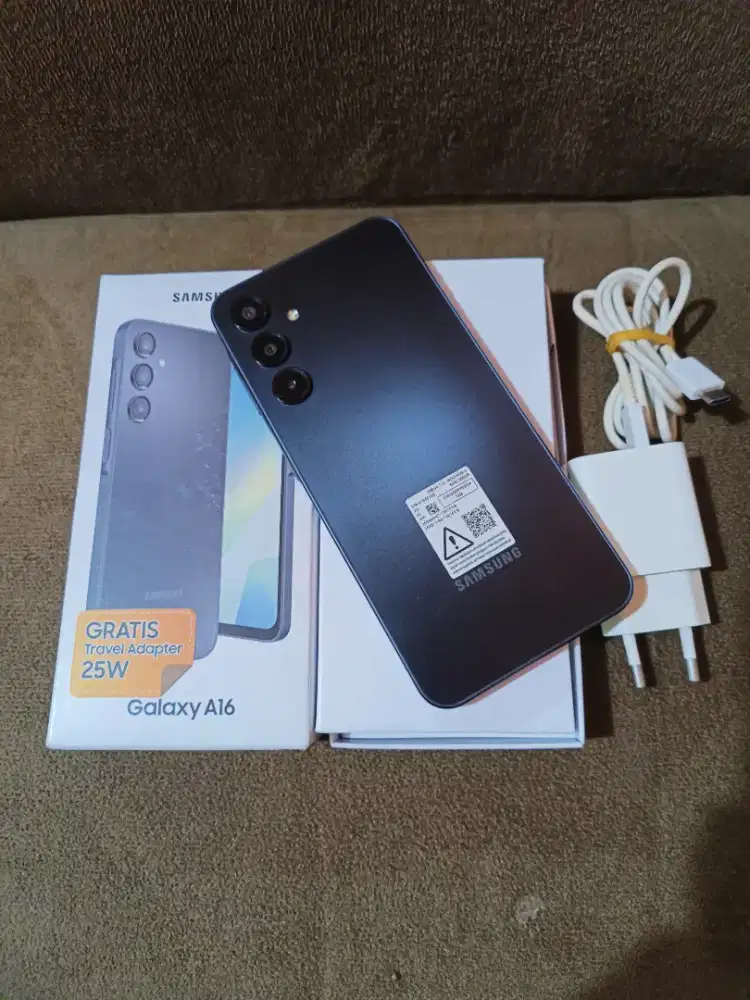 Jual hp Samsung a16 ram 8+8/256 mulus lengkap