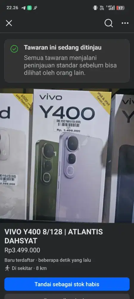 Vivo y400 8/128 | ATLANTIS DAHSYAT