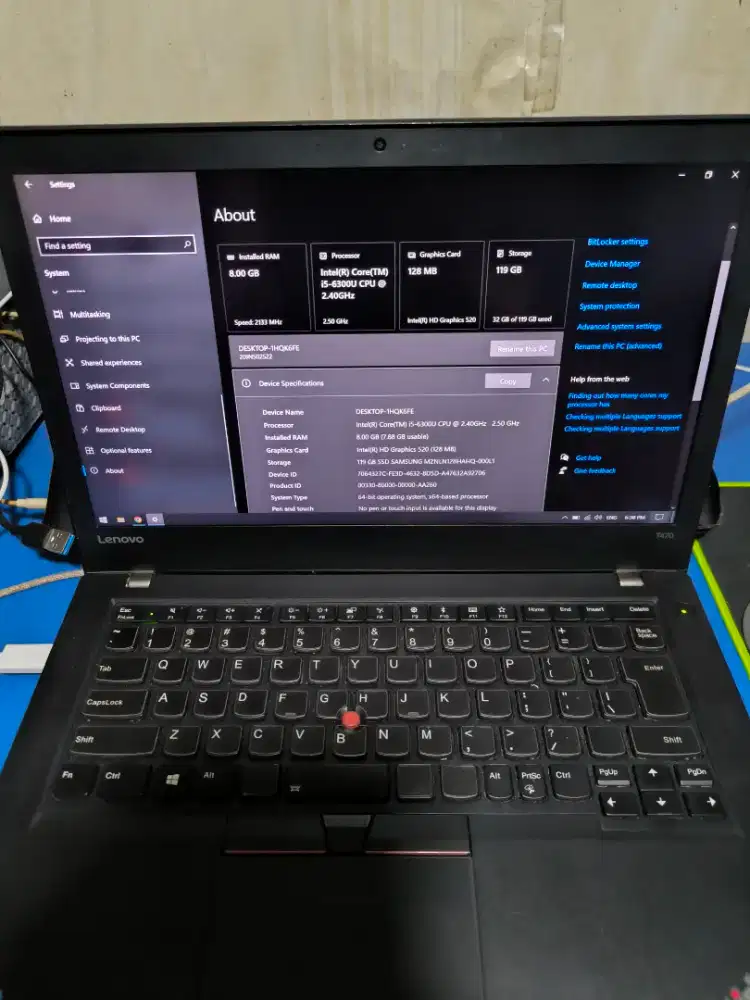 LENOVO THINKPAD T470