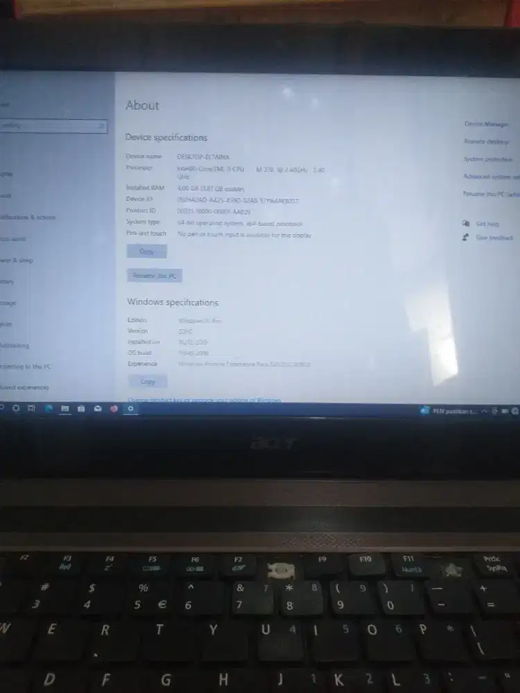 Acer core i3 4/320gb