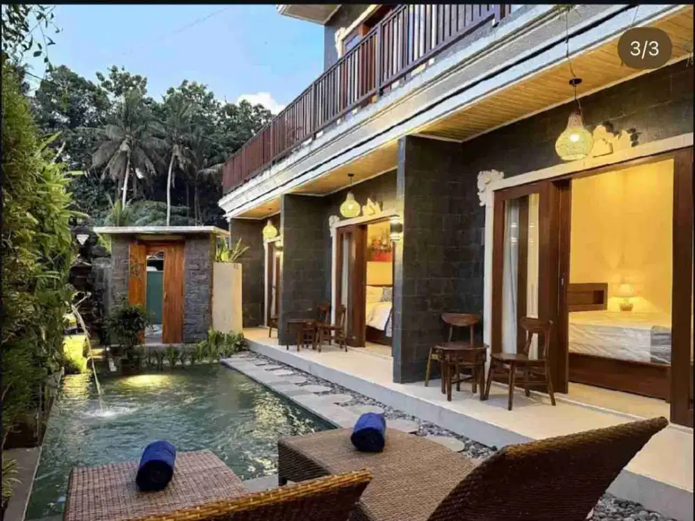 VILLA LANTAI II KEMENUH GIANYAR BALI DENGAN VIEW JANGLE FULLY FURNISH