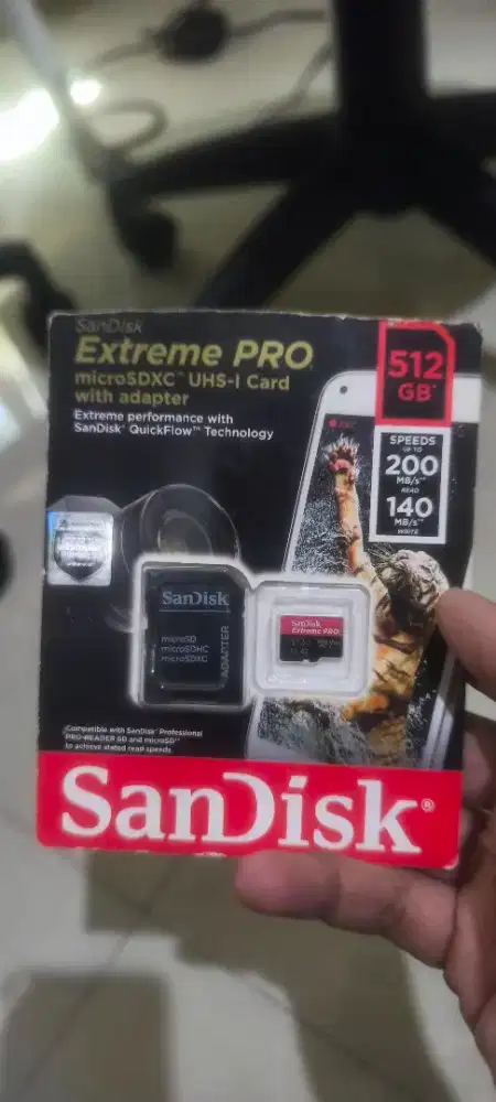 SanDisk Extreme PRO microSDXC UHS-I 512GB ORIGINAL ASLI NO TIPU TIPU