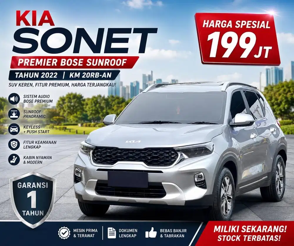 KIA Sonet Premier Sunroof Bose 2023 Like New Low Km