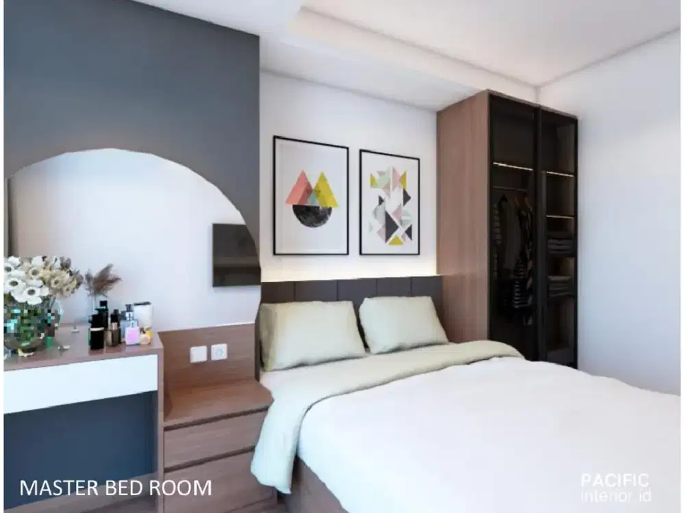 Jual Apartemen Roseville Kosongan Type 2BR 60sqm Lantai Istimewah - Fasilitas Lengkap Setara Hotel Bintang 5