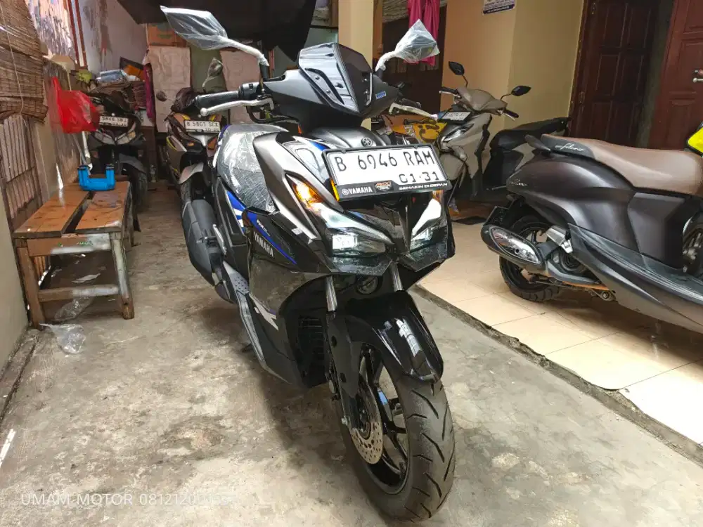 KM 1RB YAMAHA AEROX ALPHA 2025 BLN 11 BS TT 2024 DI CILEDUG HARGA PAS