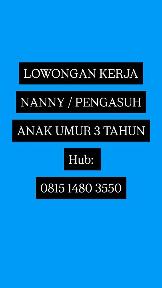 Nanny / Pengasuh Anak