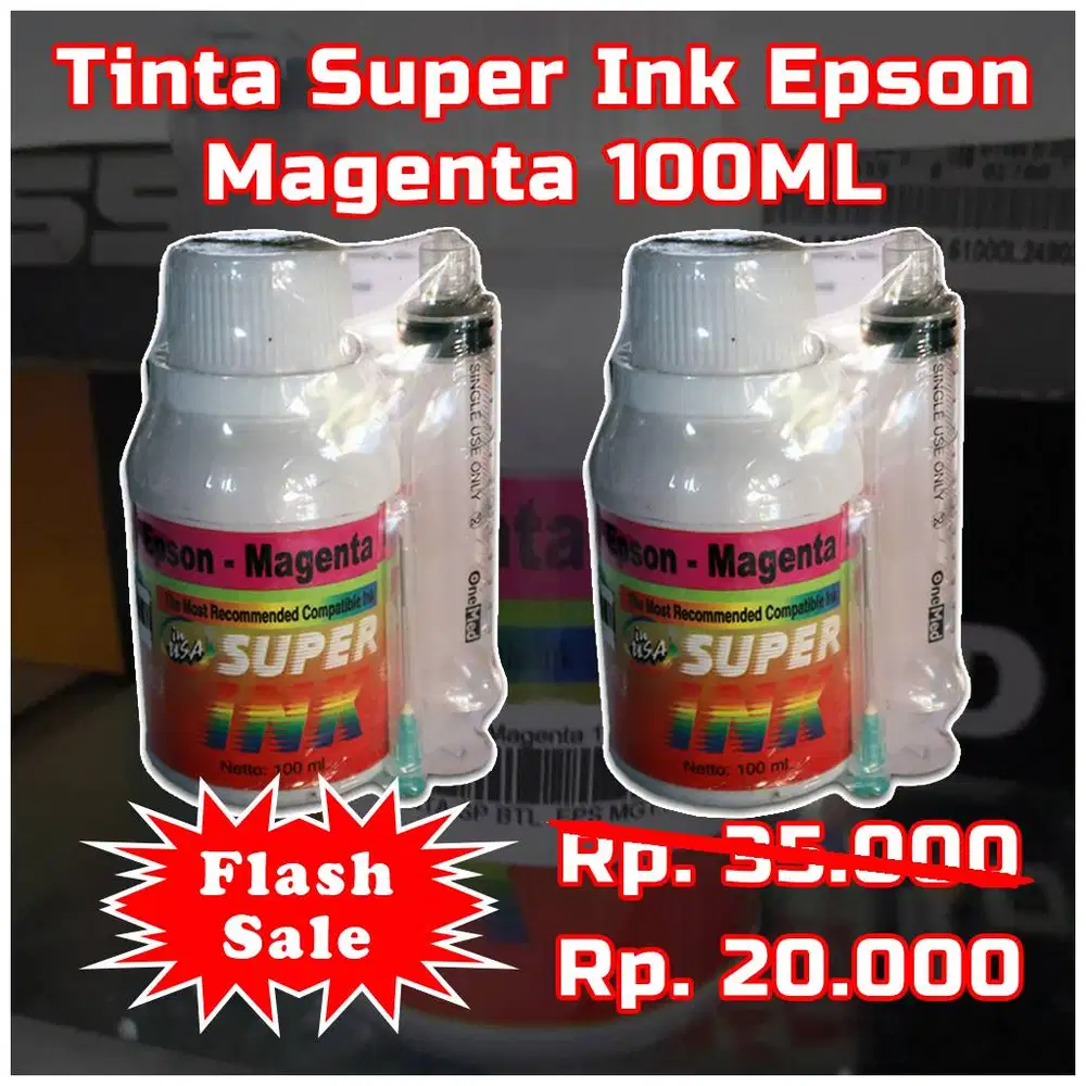 Flash Sale - Tinta Super Ink Epson Magenta 100ML