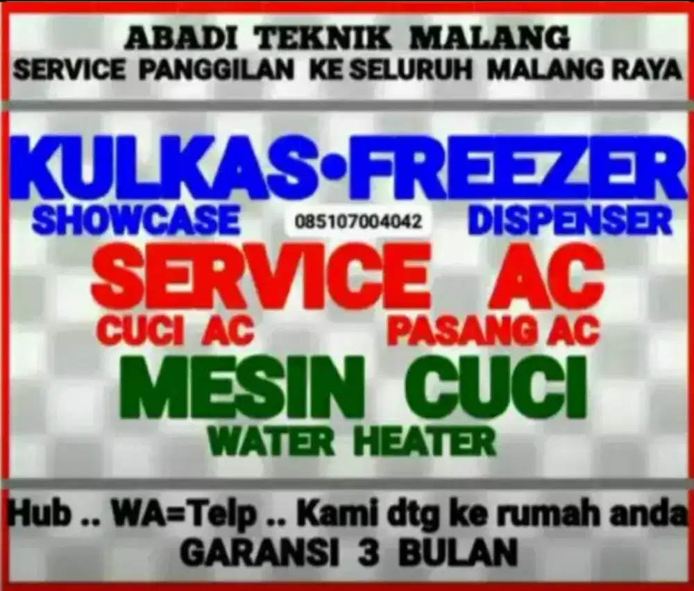 service kulkas ac cuci ac-80rb mesin cuci water heater sevis panggilan