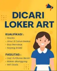 Dibutuhkan art untuk jaga anak di apartemen