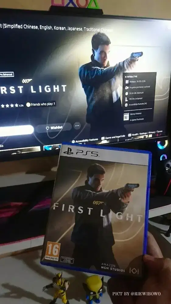 BD/Kaset PS5 007: FIRST LIGHT Fullset Seken Masih Anget