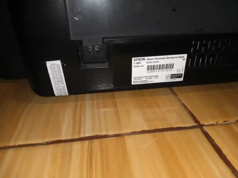 Printer Epson L1800 kondisi normal siap pakai