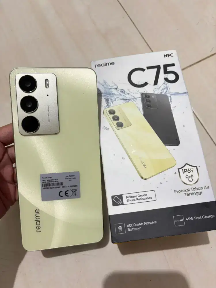Realme C75 Ram 8+8/128 support NFC FULLSET