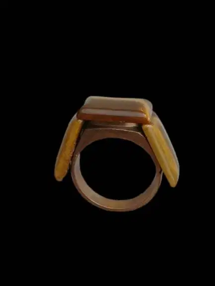 Cincin Ala Topi Samurai Jepang Bahan Tiger Eye