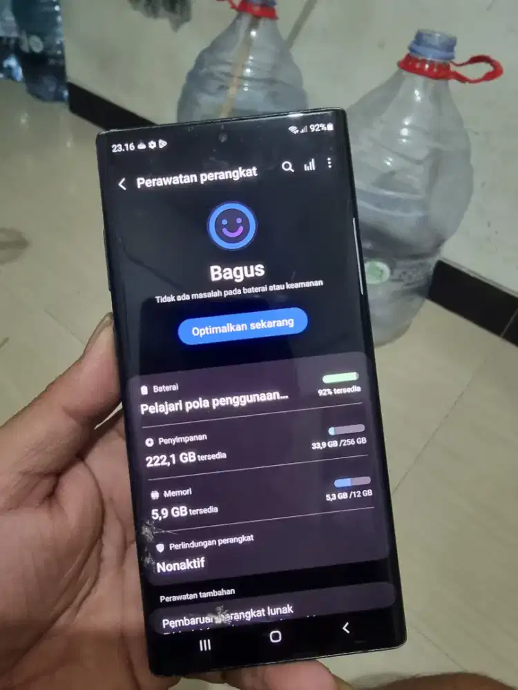 Samsung note 10 plus 12/256 sein retak semtuhan aman  fulset