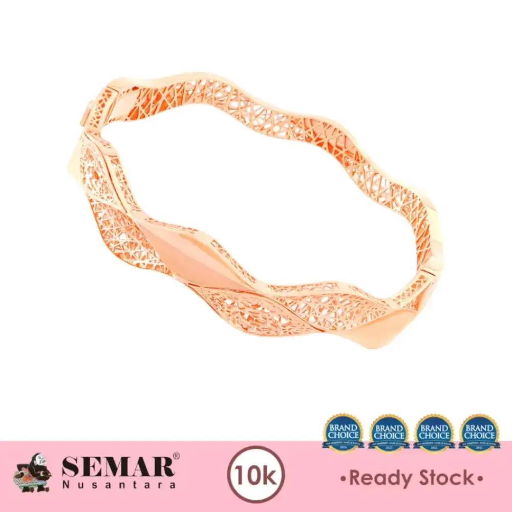 Gelang Emas Thalia Waverly Bangle Rose Gold 10K Semar Nusantara.