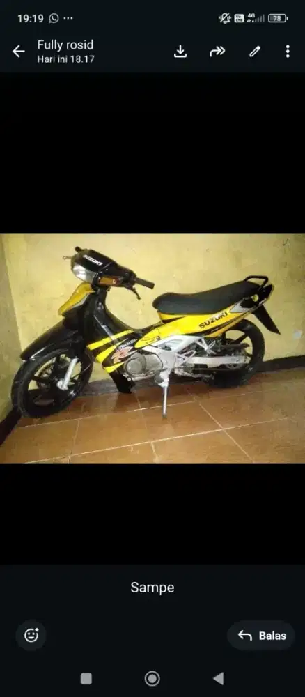 Dijual motor satria 2 tak
