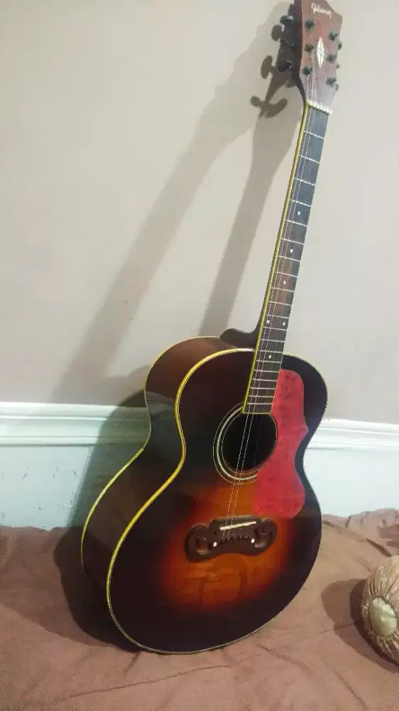 Gitar akustik gibson full senar ceper suara bagus jual jarang main sbk
