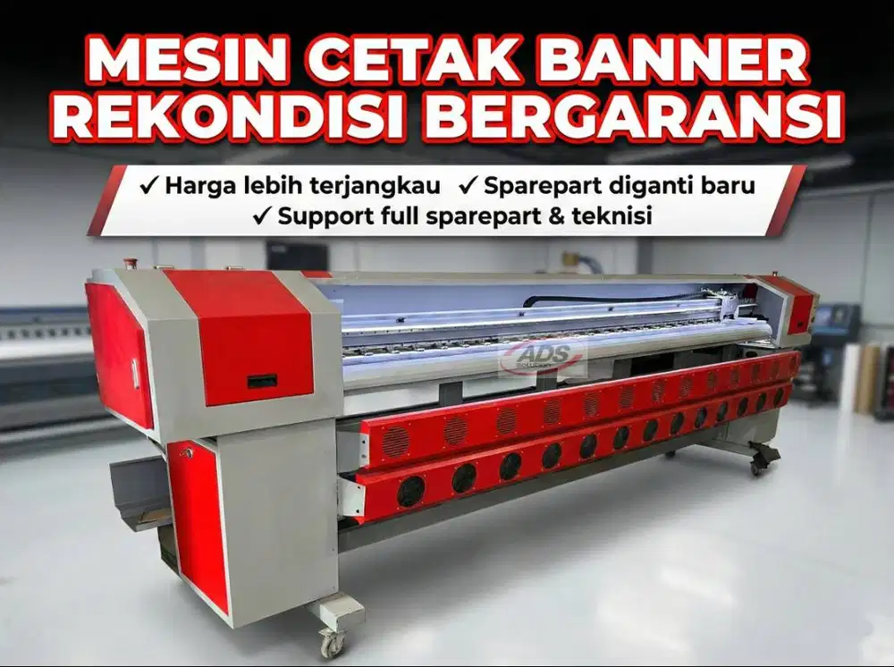 MESIN CETAK BANNER BERGARANSI DENGAN PRINT HEAD KONICA MINOLTA TERBARU